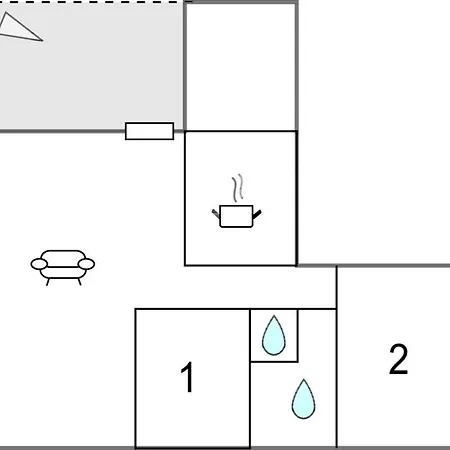 בית נופש 2 Bedroom Beautiful In